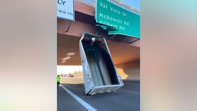 Loop 202 in Mesa reopens after large object gets wedged under overpass