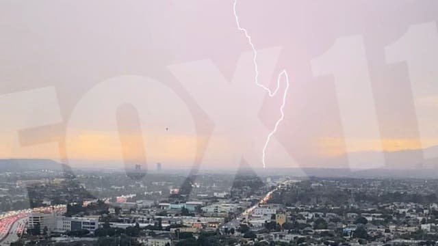 VIDEOS: Lighting sightings across Los Angeles