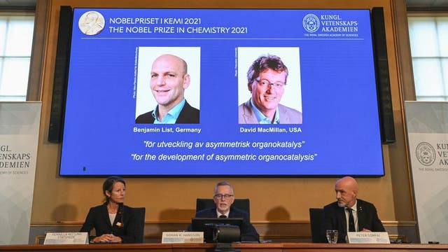 Nobel Prize in chemistry awarded to scientists for new way to build molecules