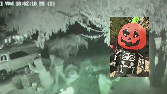'It’s pretty sad': Halloween decoration vandals strike north Phoenix neighborhood