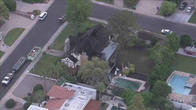 Lightning strike causes house fire in Mesa