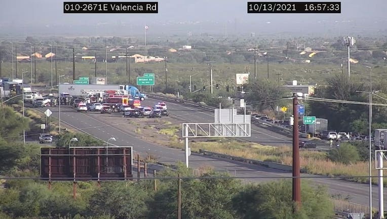 A man was reportedly stabbed to death in a road rage incident on Interstate 10 near Valencia Road on Wednesday.
