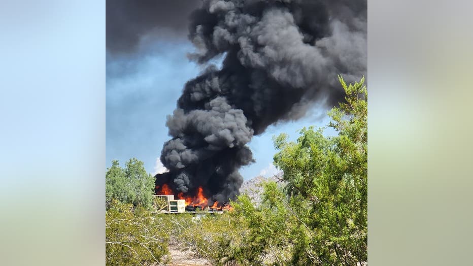 Casa Grande crash on Oct. 6, 2021. Photo by Keanan Mendez Lopez