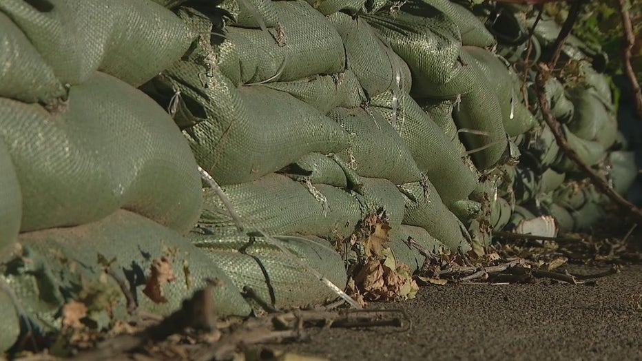 Gila County flooding sandbags