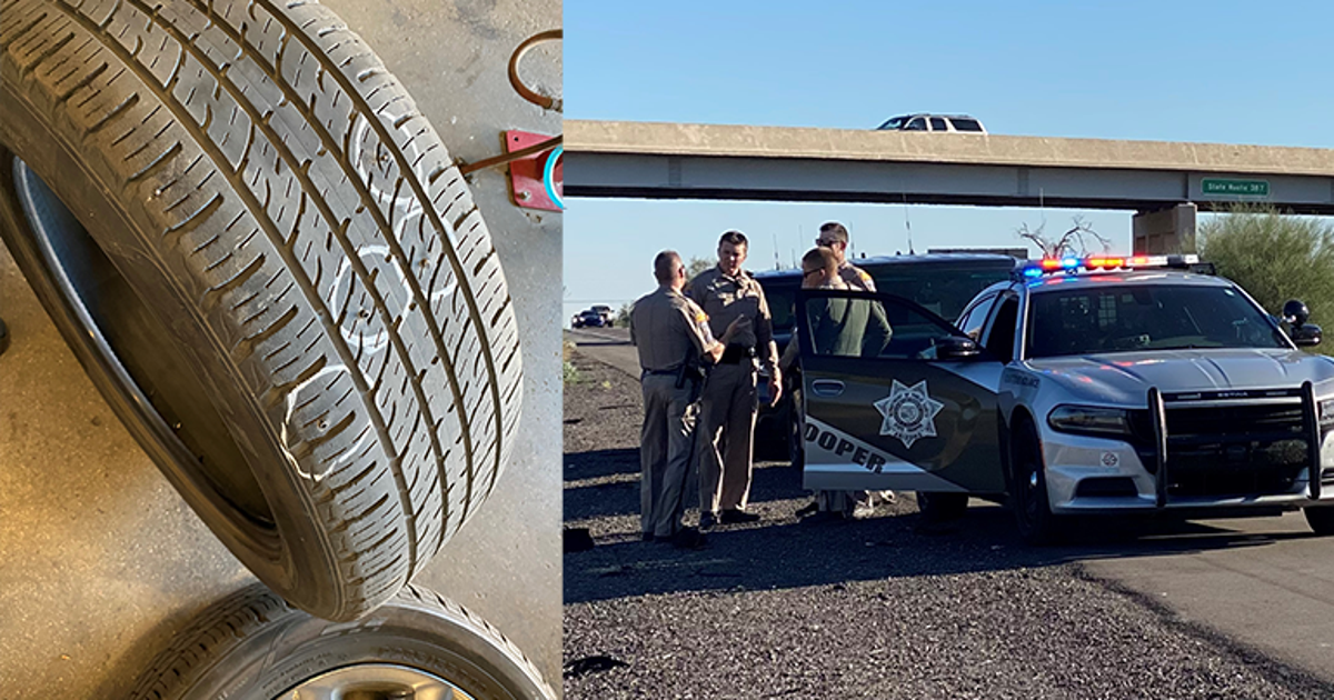 31-mile Pinal County pursuit spike strips flatten tires of suspect ...