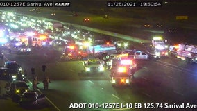 DPS: Several cars crash on I-10 in Goodyear, injuring up to 5 people