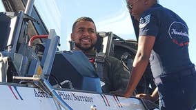 Tucson's 'Hometown Hero' gets ride with Air Force Thunderbirds after his life-saving efforts