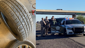 31-mile Pinal County pursuit spike strips flatten tires of suspect, other drivers