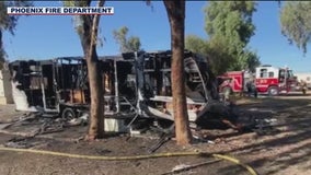 South Phoenix mobile home destroyed in 'suspicious' fire