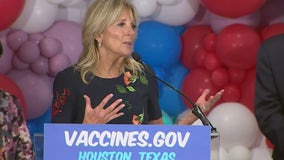 First Lady Dr. Jill Biden arrives in Houston to encourage pediatric COVID-19 vaccinations