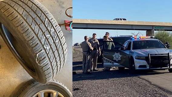 31-mile Pinal County pursuit spike strips flatten tires of suspect, other drivers