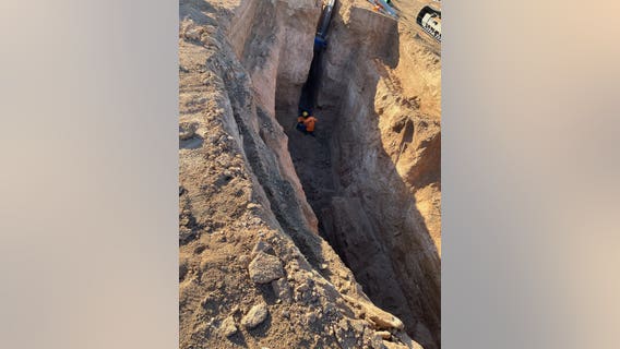 Crews rescue men who fell into trench at north Scottsdale construction site