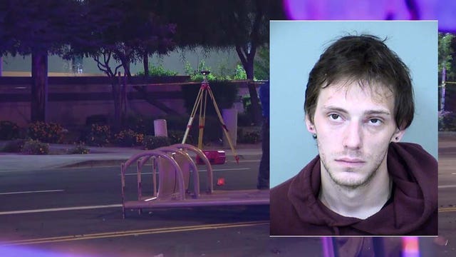 Man hit, killed by a truck while waiting at a Phoenix bus stop