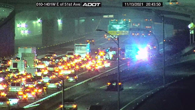 Car spins out, catches fire: Phoenix traffic flows after backup on westbound I-10 at Loop 202