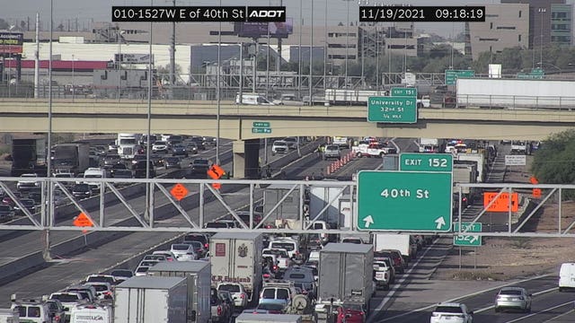 Pedestrian seriously injured after being hit by truck on I-10, says DPS