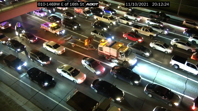 Traffic flows again on westbound I-10 after debris blocked multiple lanes