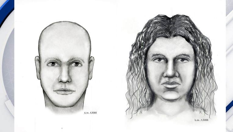 Composite sketch of the suspects in the murder of a security guard in Phoenix in 2013.