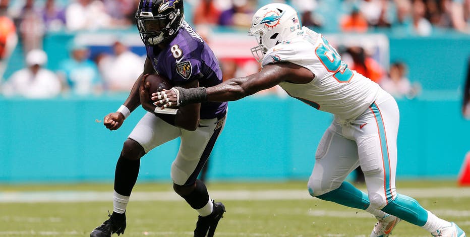 Weather favors Ravens in Thursday Night Football game against Dolphins