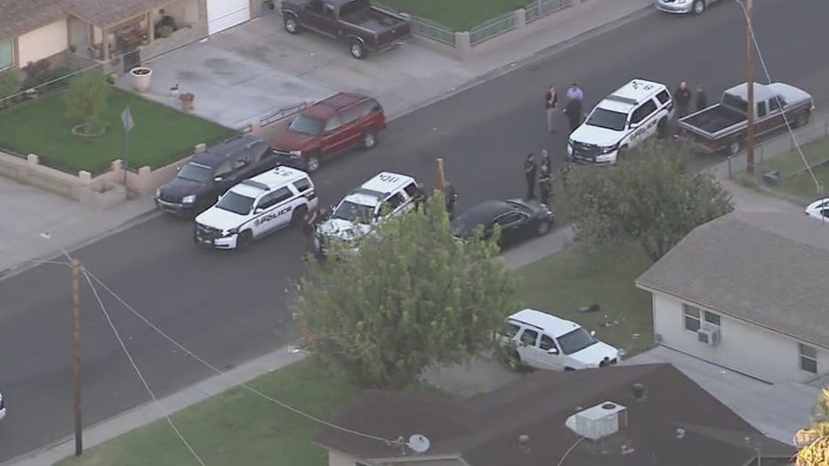 SkyFOX aerials show the police investigation taking place in a Glendale neighborhood.