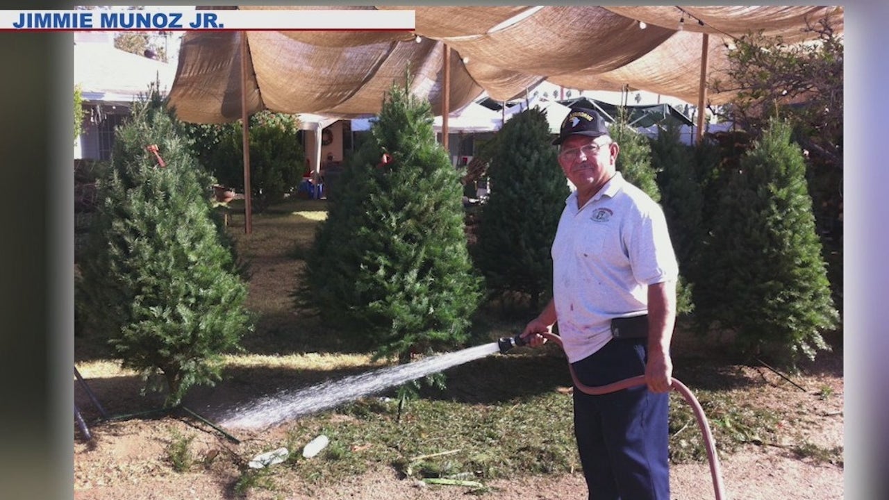 Family takes over south Phoenix Christmas tree business after father dies of COVID-19