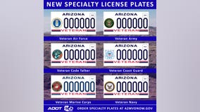 Arizona MVD unveils 15 new specialty license plates