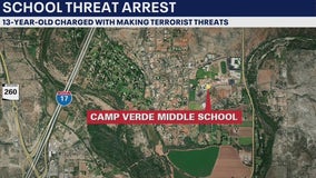 13-year-old accused of making terrorist threats to Camp Verde Middle School