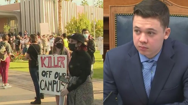 ASU students protest Rittenhouse as a possible student