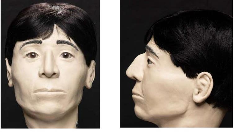 Forensic artist's depiction of a man whose remains were found near Flagstaff in January 2021.