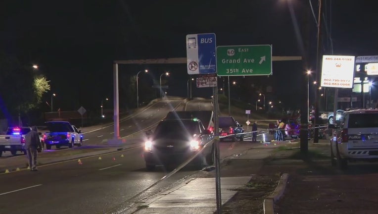 The scene of an early morning crash near 37th Avenue and Indian School Road.