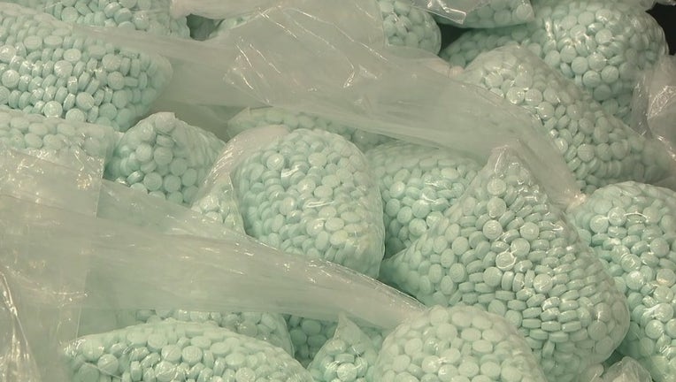 Bags filled with fentanyl