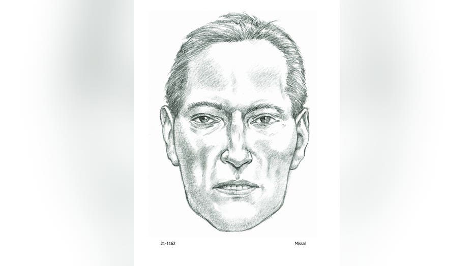 Pinal County sketch of what a man possibly looked like before he died and his remains were found in the desert.