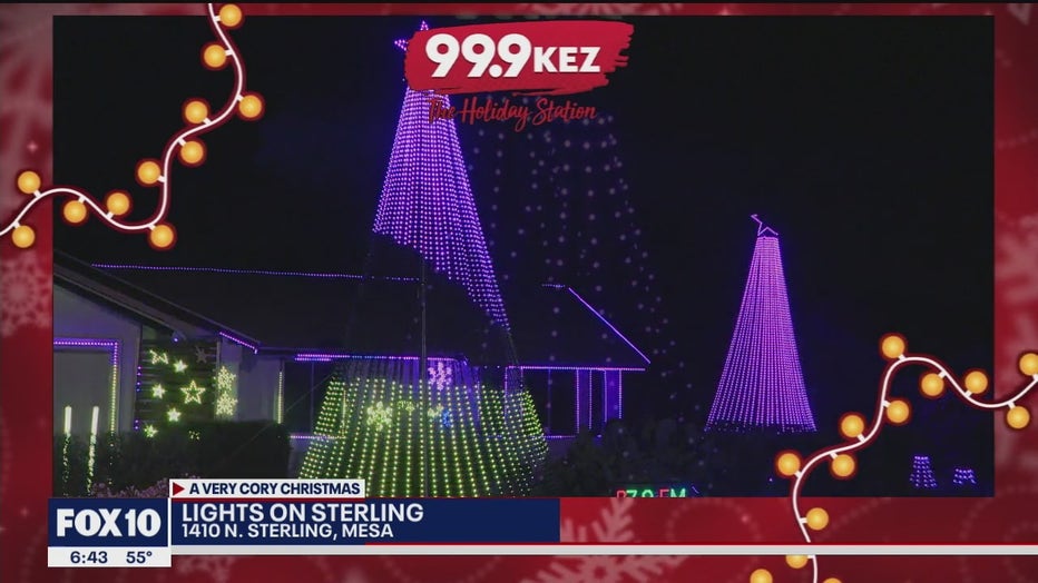 Christmas lights at 1410 N. Sterling, Mesa, AZ