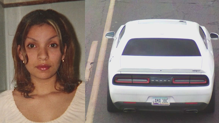 On Dec. 17, police released information about a possible suspect vehicle being a 2015 white Dodge Challenger with Arizona license plate "AMA 3BC" that was involved in an apparent road rage shooting that killed 38-year-old Stella Montes.