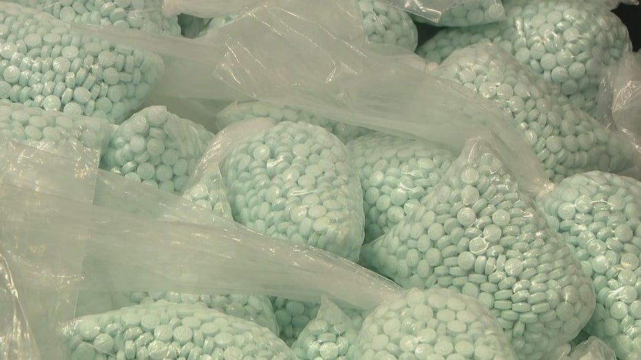 Bags filled with fentanyl