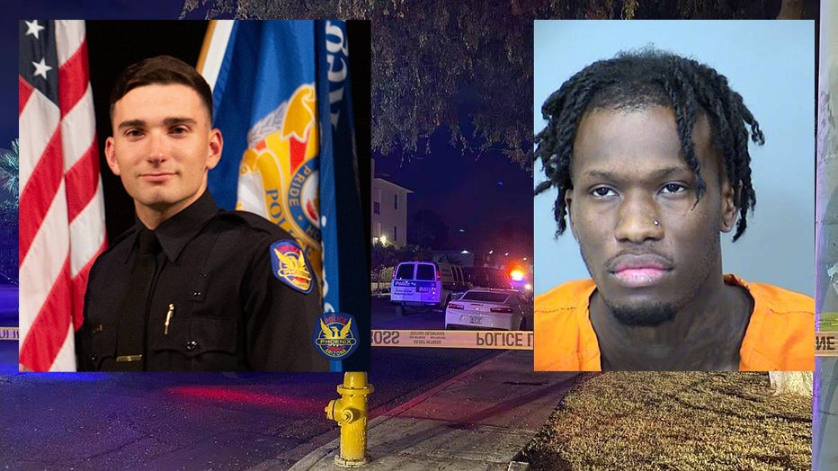 Phoenix Police Officer Tyler Moldovan and Essa Kolareh Eugene Williams (suspect)