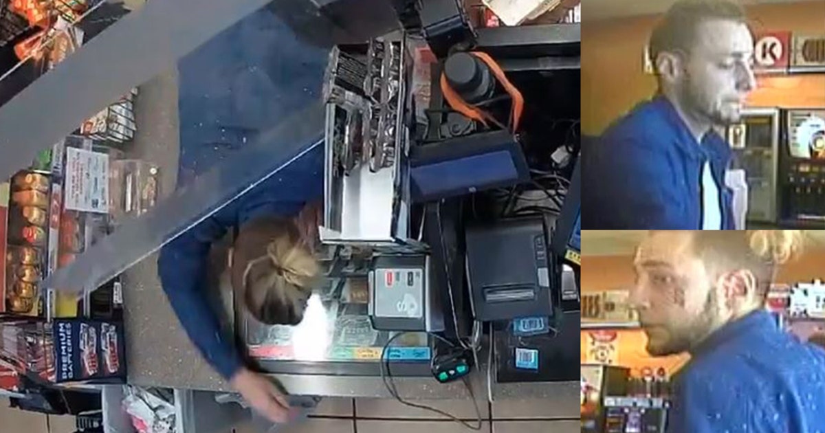 Circle K surveillance cam catches man reaching over counter, appearing ...