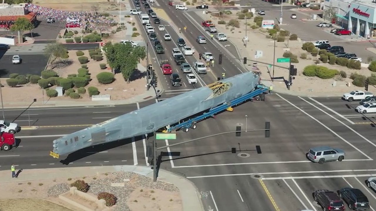 Did you see it B 52 bomber on the move from Arizona to Oklahoma City