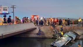 1 hospitalized after car goes into Buckeye canal, firefighters say