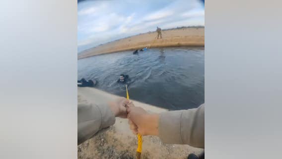 Caught on camera: Dozens of migrants rescued after nearly drowning in Yuma canal
