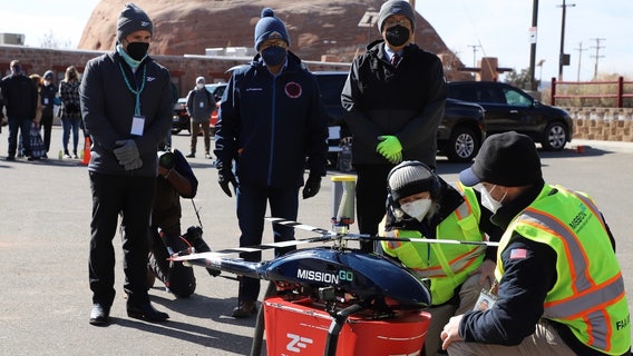 Drone technology used in Navajo Nation to deliver essentials to residents