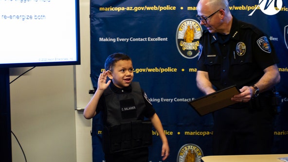11-year-old Arizona boy battling terminal illness sworn in as honorary officer