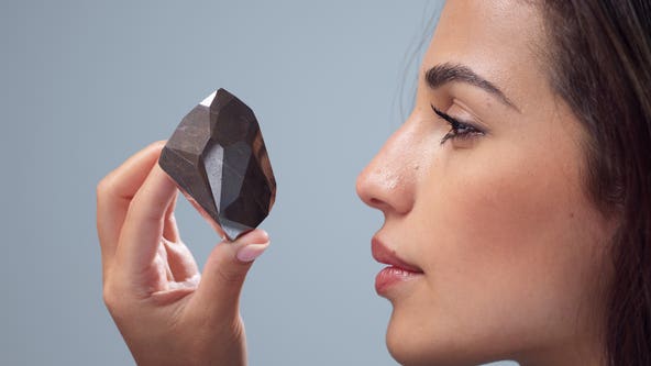 ‘Extremely rare’ 555.55-carat black diamond going up for auction