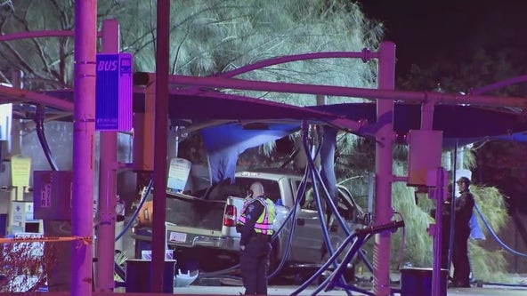 6 hospitalized in Tempe gas station crash involving reported red light runner