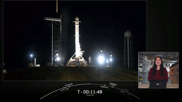 SpaceX Falcon 9 launching 49 Starlink satellites