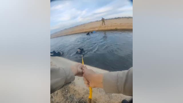 Caught on camera: Dozens of migrants rescued after nearly drowning in Yuma canal