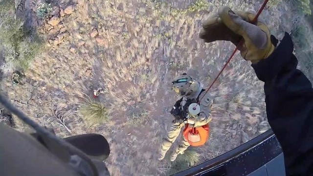 Arizona border agents rescue stranded migrant from southern Arizona mountaintop