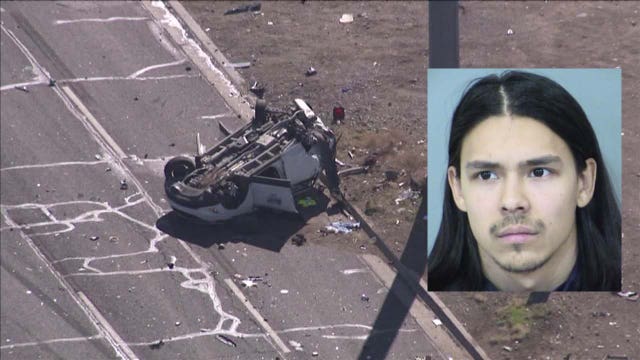 Phoenix crash leaves 1 dead, 2 hurt; suspected DUI driver accused of going 145 mph