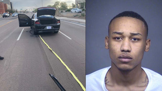 Police use grappler to stop man accused of speeding, firing shots in Mesa neighborhood