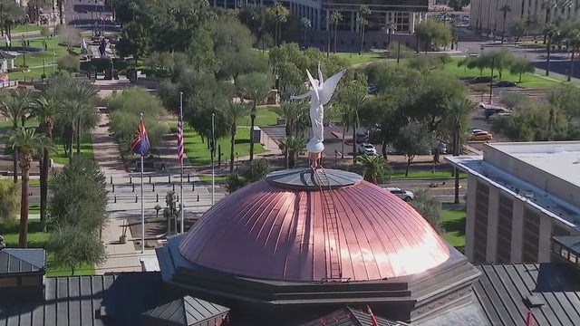 Arizona's Capitol topped with a new copper dome after 2-month renovation