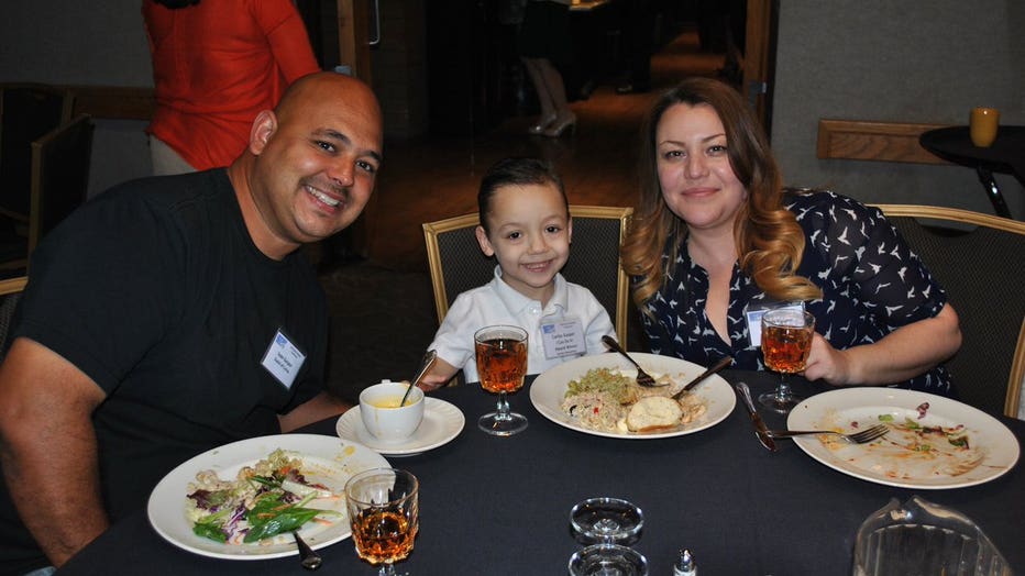 Photo taken in 2016 from left to right: Juan Carlos Gaspar, 45, Selma Gaspar, 45, and Carlos Gaspar, 12. Photo courtesy of the Laveen Elementary School District